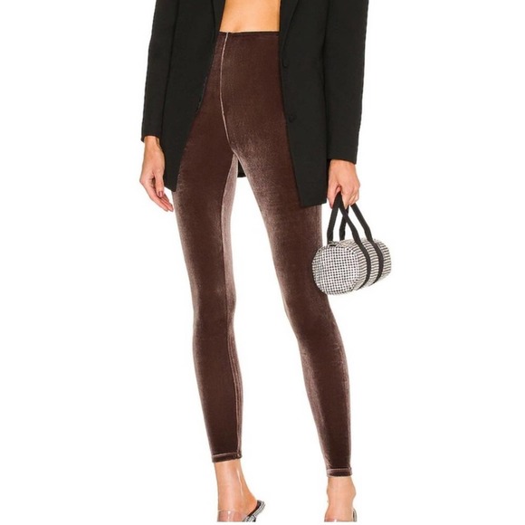 Commando Control Brown Velvet Leggings - Picture 3 of 8